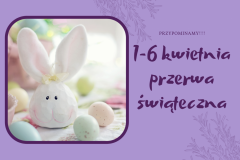 Purple Photo Easter Card