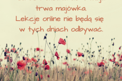 W dniach od30 kwietnia do 4 maja trwa majówka