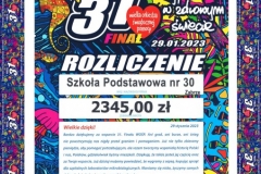 WOŚP ramka na licytacje - 2